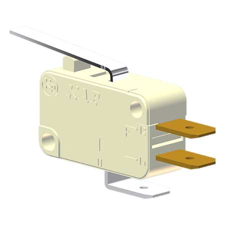 Microrutor Miniatura 15A, 1Na+1Nf, Alavanca, Terminal Faston 6,3X0,8Mm MV71G3FA1 Kap