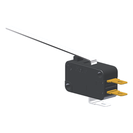 Microrutor Miniatura 5A, 1Na+1Nf, Alavanca Extra Longa, Terminal Faston 4,8X0,5Mm MV3G7CA1 Kap