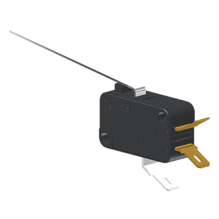 Microrutor Miniatura 5A, 1Na+1Nf, Alavanca Longa, Terminal Faston 4,8X0,5Mm MV3G6CB1 Kap