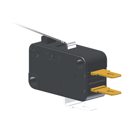 Microrutor Miniatura 5A, 1Na+1Nf, Alavanca, Terminal Faston 4,8X0,5Mm MV3G3CA1 Kap