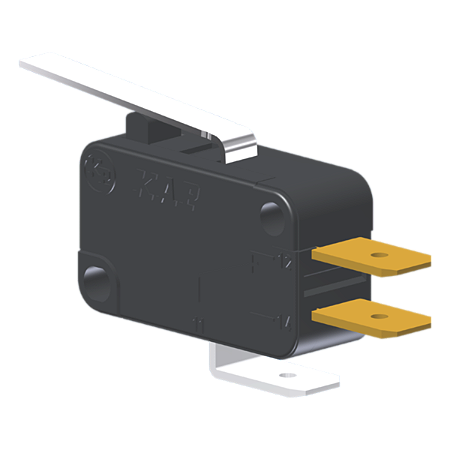 Microrutor Miniatura 5A, 1Na+1Nf, Alavanca, Terminal Faston 6,3X0,8Mm MV3G3FA1 Kap