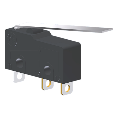 Microrutor Subminiatura 5A, 1Na+1Nf, Alavanca Flexível, Terminal Solda MM1E4NS Kap