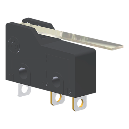 Microrutor Subminiatura 5A, 1Na+1Nf, Alavanca Rígida, Terminal Solda MM1G3ES Kap