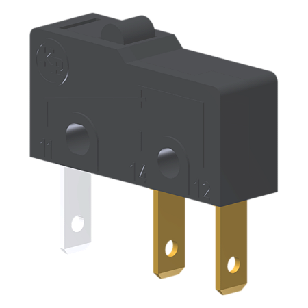 Microrutor Subminiatura 5A, 1Na+1Nf, Pino, Terminal Faston 2,8X0,5Mm MM2AEF Kap