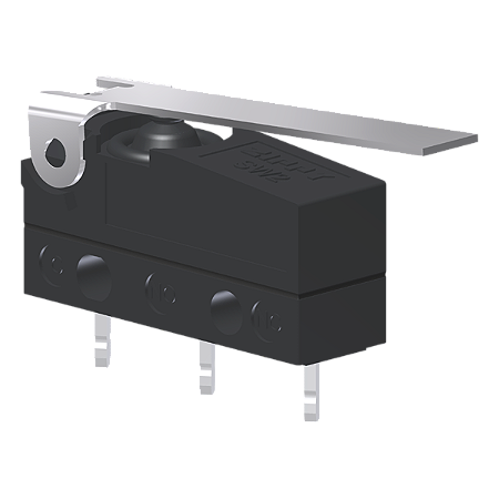 Microrutor Subminiatura Protegido 10A Contato Na+Nf Alavanca Flexível Terminal Circuito Impresso MMP1E3NI Kap