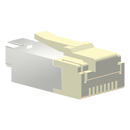 Conector Modular Macho Rj45 C/ 4 Contatos P/ Transmissão De Dados CX4JM Kap