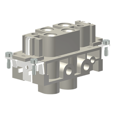 Contato Fêmea 4 Polos + Terra 80A 690V Terminal Parafuso CXF40 Kap