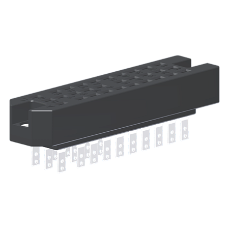 Contato Fêmea Din 41622 30 Polos Terminal Solda Prateado Furos De Fixação Ø3,5 PC30F Kap