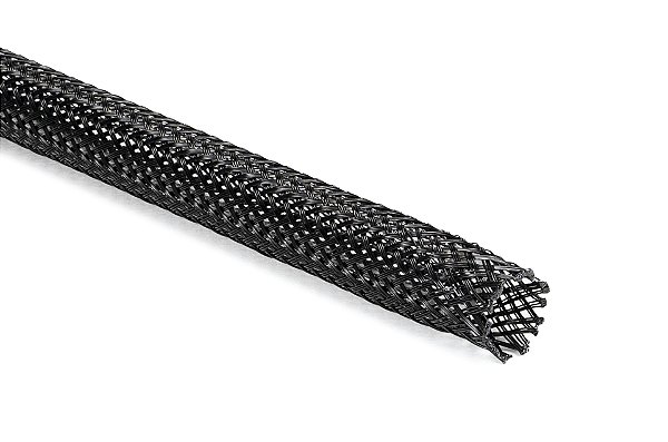Malha De Alta Expansão Diâmetro Máximo 9Mm Diâmetro Mínimo 3Mm Poliéster Preto Hegpx06-Pet-Bk Hellermann