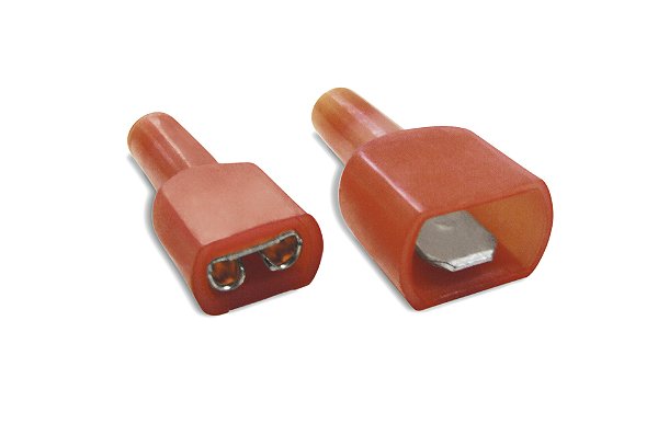 Terminal Fêmea Isolado 1,50Mm Altura 0,4Mm Largura 6,6Mm Latão Vermelho Hftt01563-Bs/Pa-Rd Hellermann