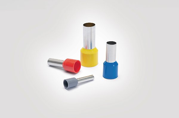 Terminal Pino Tubular Ilhós Simples Isolado 35,00Mm Cobre Estanhado Vermelho Hit35016-1-Sncu/Pvc-Rd Hellermann
