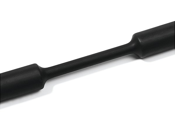 Tubo Termocontrátil 2:1 Sem Adesivo Poliolefina Reticulada Preto Tcn20-50,8/25,4-Po-X-Bk Hellermann