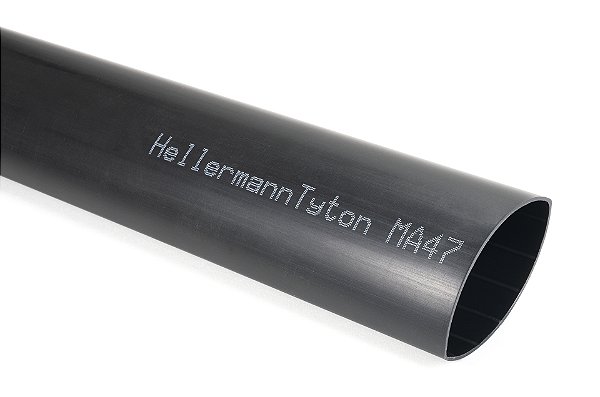 Tubo Termocontrátil 4:1 Com Adesivo Poliolefina Reticulada Preto Ma47-75/22-Po-X-Bk Hellermann