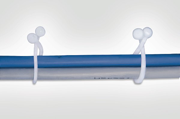 Clip Reutilizável Largura 5,5Mm Poliamida Natural Spiral Clip 9,6-Pa66-Na Hellermann