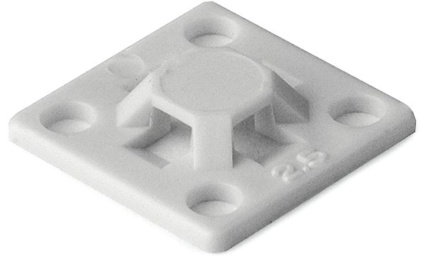 Clips De Fixação Autoadesivo Altura 4,1Mm Largura 13,0Mm Poliamida Natural Mb2A-Pa66-Na Hellermann