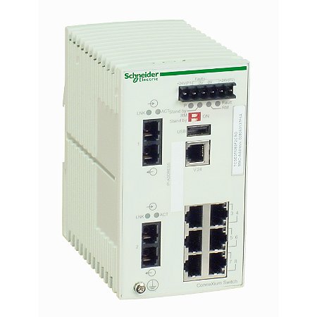 Switch Gerenciavel Connexium 6Portas Tx 2Portas Fxmultimod TCSESM083F2CU0 SCHNEIDER