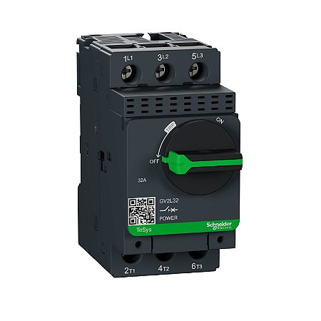 Disjuntor Magnetico Tesys Gv2 32A Manopla Rotativa GV2L32 SCHNEIDER