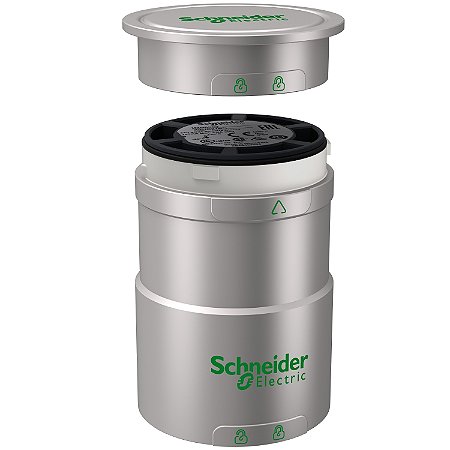 Base + Tampa Superior Ø60Mm Para Coluna Luminosa Xvu, Prateada, 24Vca/Cc XVUC21BQ SCHNEIDER