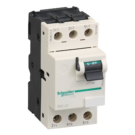 Disjuntor Magnetico Tesys Gv2 6.3A Alavanca Basculante GV2LE10 SCHNEIDER