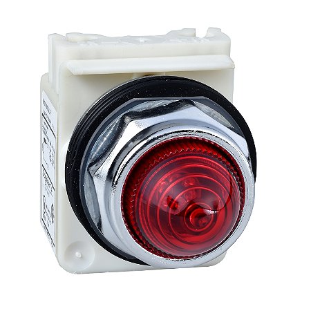 Sinalizador 30Mm Metalico Com Trafo 110 6V Vermelho 9001KP1R9 SCHNEIDER