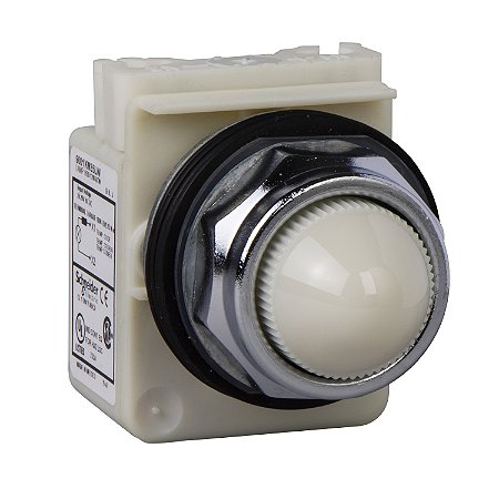 Sinalizador 30Mm Metalico Led Alto Brilho 120V Incolor 9001KP38LWW9 SCHNEIDER