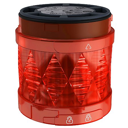 Módulo Luminoso Ø60Mm Para Xvu, Contínuo, Led, Vermelho, 24Vca/Cc XVUC24 SCHNEIDER