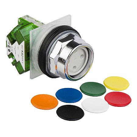 Botao 30Mm Metalico A Impulsao Embutido G.Alta 1Na Multicores 9001KR2UH5 SCHNEIDER