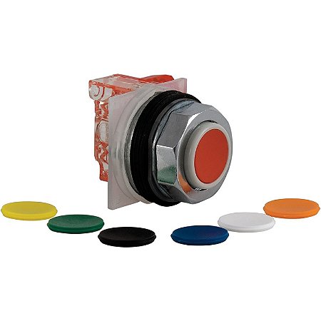 Botao 30Mm Metalico Saliente 1Na 1Nf Multicores 9001KR3UH13 SCHNEIDER