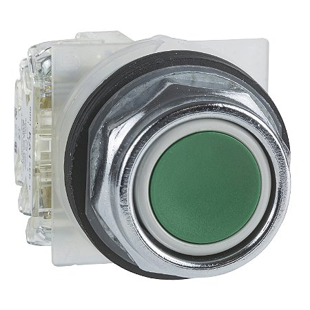 Botao 30Mm Metalico A Impulsao 1Na Verde 9001KR1GH5 SCHNEIDER