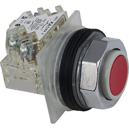 Botao 30Mm Metalico Saliente 1Na 1Nf Vermelho 9001KR3RH13 SCHNEIDER