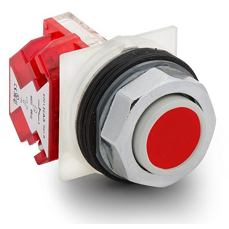 Botao 30Mm Metalico Saliente 1Nf Vermelho 9001KR3RH6 SCHNEIDER