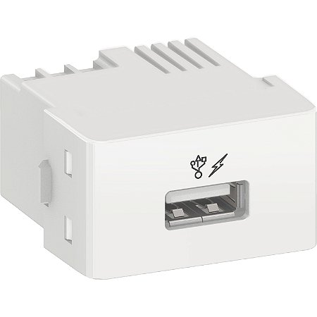 Prime Lunare - Usb Charger 2.0 - 1A 127/220V - 1 Module - White PRM47811 SCHNEIDER