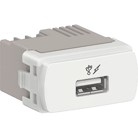 Miluz - Usb Charger 2.0 1A 127/220V - 1 Module - White S3B70810 SCHNEIDER