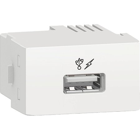 Prime Decor - Usb Charger 2.0 - 1A 127/220V - 1 Module - White PRM047811 SCHNEIDER