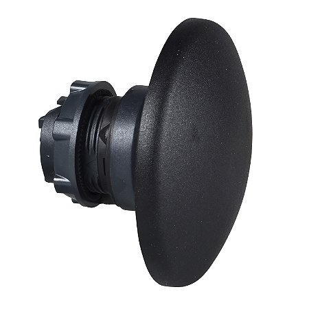Cabeçote Para Botão Ø22Mm Plástico, Retorno Por Mola, Cogumelo Ø60Mm, Ergonômico, Preto ZB5AR216 SCHNEIDER