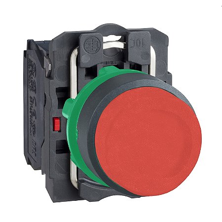 Botão Ø22Mm Plástico, Retorno Por Mola, Vermelho, Saliente, Nf XB5AL42 SCHNEIDER