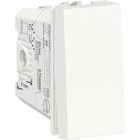Modulo Interruptor Bipolar Paralelo 10Ax 250V 1M Br S70110404 SCHNEIDER