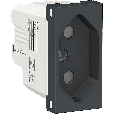 Modulo Tomada Br 2P+T 20A 250V 1M Gr S70203194 SCHNEIDER