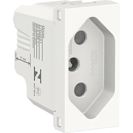 Modulo Tomada Br 2P+T 20A 250V Antibacteriana 1M Br S70203124 SCHNEIDER