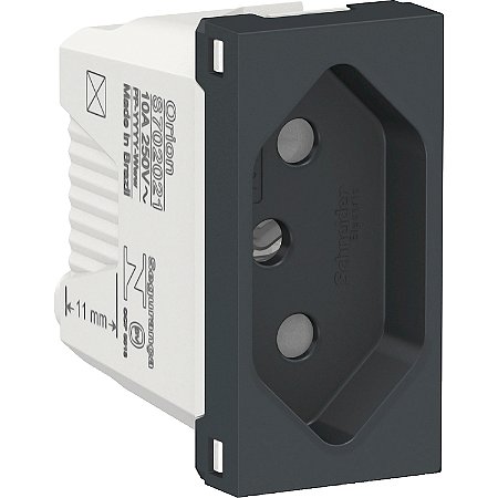 Modulo Tomada Br 2P+T 10A 250V 1M Gr S70202194 SCHNEIDER