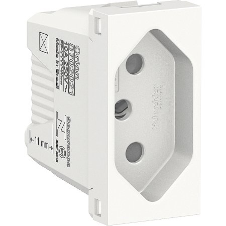 Modulo Tomada Br 2P+T 10A 250V 1M Br S70202104 SCHNEIDER