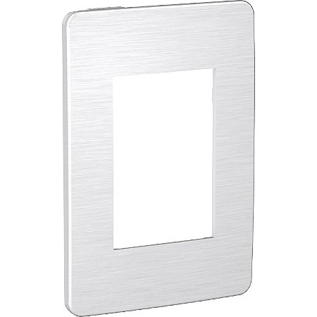 Orion - Cover-Frame 4X2 - 3 Modules - Aluminium / Aluminium Cosmic Grey S733103709 SCHNEIDER