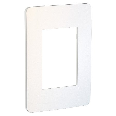 Orion - Cover-Frame 4X2 - 3 Modules - White / Chrome Soft S732103405 SCHNEIDER