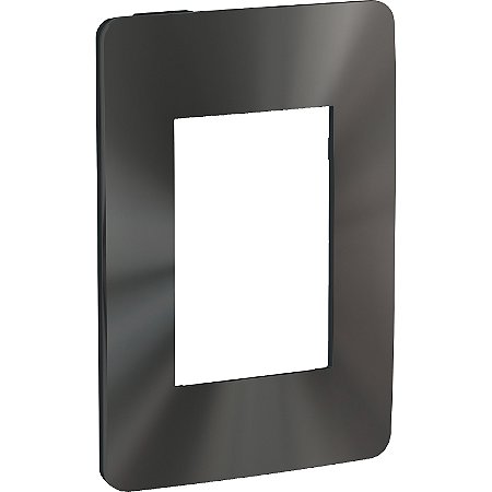 Orion - Cover-Frame 4X2 - 3 Modules - Graphite / Chrome Dark S732103559 SCHNEIDER