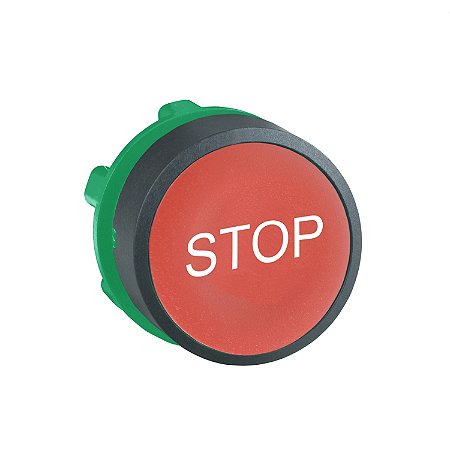 Cabeçote Para Botão Ø22Mm Plástico, Faceado, Retorno Por Mola, Vermelho, "Stop" ZB5AA434 SCHNEIDER