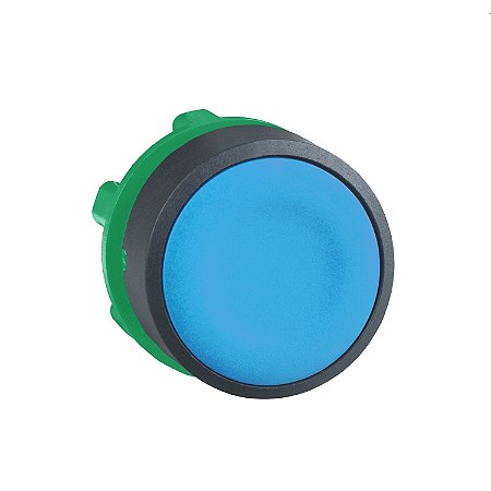 Cabeçote Para Botão Ø22Mm Plástico, Faceado, Retorno Por Mola, Azul ZB5AA6 SCHNEIDER