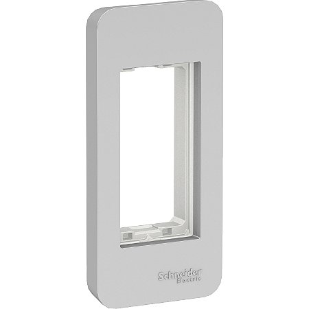 Orion - Cover & Fixing-Frame For Thin Panel - 1 Module - Aluminium S731001074 SCHNEIDER