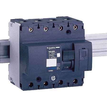 Disjuntor Ng125L 4P Curva C 10A 500V 18810 SCHNEIDER