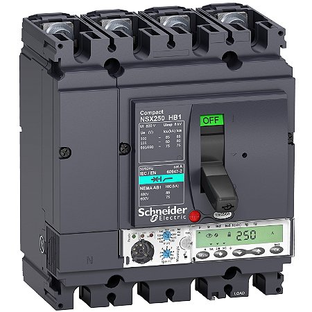 Disjuntor Nsx250Hb1 Micrologic6.2E 100A 4P4D LV433555 SCHNEIDER