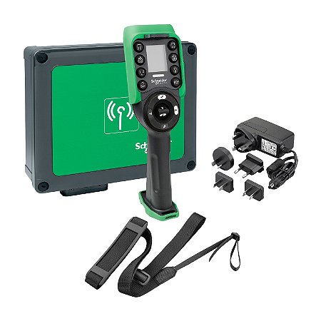 Kit Estacao Base Com Botoeira Wireless 12 Botoes Lcd 18 Saidas Plugue Industrial XARSK12D18H SCHNEIDER